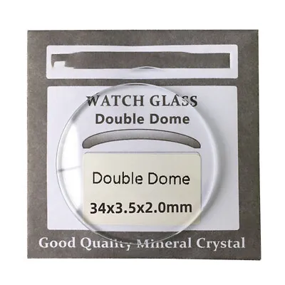 2.0mm Thick 28-45mm Double Dome Mineral Glass Watch Glass Watch Crystal Parts • $5.99