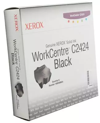 Genuine Xerox Workcentre C2424 - 6 Soild Inks BLACK - 108R00664 A- • £78.15