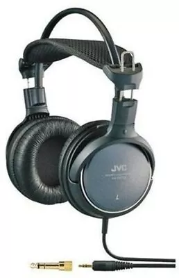 JVC HARX700 Precision Sound Full-Size Around Ear Headphone 50mm Driver (Black) [ • $44.19