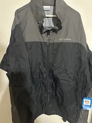 Columbia Mens Glennaker Lake Rain Jacket RM2015-010 XXL BLACK Waterproof Hooded. • $49.95
