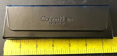 Calvin Klein Folding Magnetic Eyeglass Case Black  With Cleaning Cloth • $15