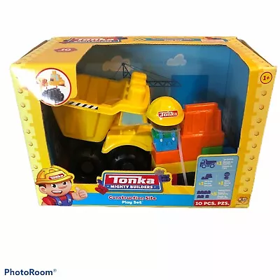 Tonka Mighty Builders Construction Site Play Set Kids Toys Excavator Blocks  • $38.49