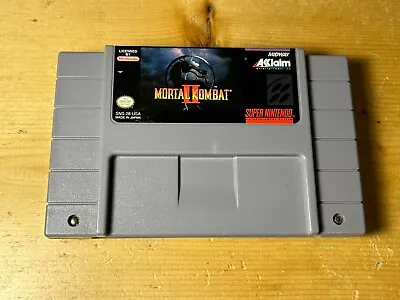 Mortal Kombat 2 II (Super Nintendo SNES) Game Authentic Tested  Ships Free !! • $24.99