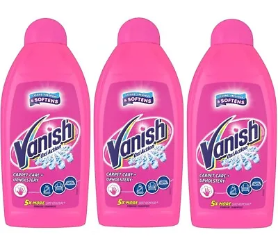 3 X Vanish Clean & Fresh Hand Carpet Shampoo Cleanser 450ml • £14