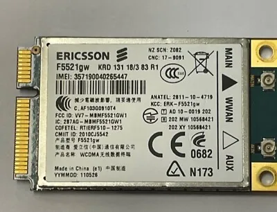 ERICSSON F5521GW WWAN GPS Mini PCI-E 3G WCDMA BRAND NEW FROM TEARDOWN FREE SHIP • $8.95