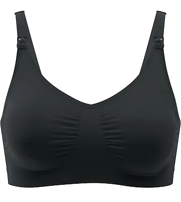Modela Maternity And Nursing Bra Seamless Non-Wired Black Large New & Boxed • £4.99