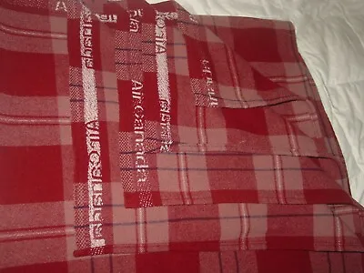 $44.95 • Buy Air Canada Airlines Plaid Checkered Travel Blanket Stadium Cabin Throw Air Lines