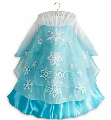 Frozen Elsa Dress Deluxe Costume 5 6 7 8 9 10 Official Disney Store Parks 2013 • $124.99