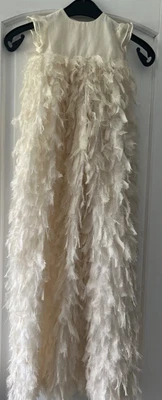 £14.99 • Buy Mamas And Papas Familglia Long Ivory Christening Gown 0-3 Months 100% Silk