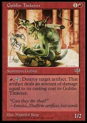 MTG: Goblin Tinkerer - Mirage - Magic Card • £1.75