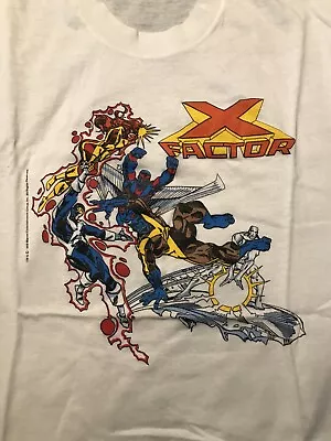 Vintage Marvel Shirt L Xfactor Cyclops Jean Beast Spiderman Xmen • $150