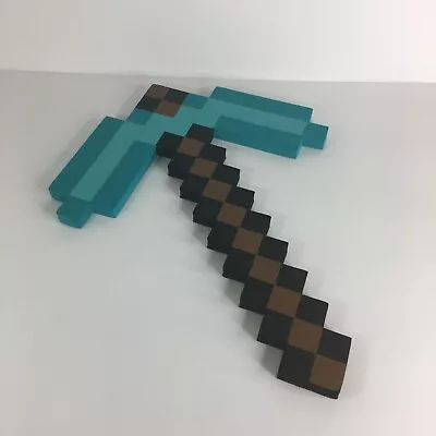 Minecraft Foam Aqua Diamond Pickaxe 16  Think Geek Costume Weapon Prop Toy • $14