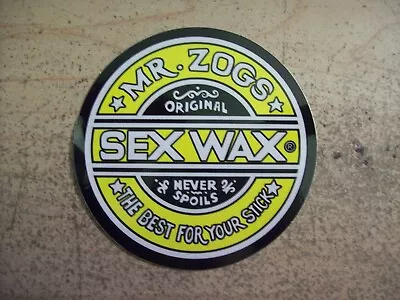 Mr Zogs Sex Wax Surf Surfing Decal Sticker • £3.51