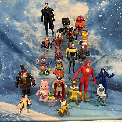 Superhero Action Figure Bundle Marvel DC Simpsons Care Bears Funko Batman Joblot • £11.99