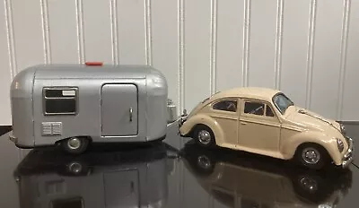 Bandai VW & Air Stream Camper Trailer Set Volkswagen Vintage Made In Japan Tin • $150