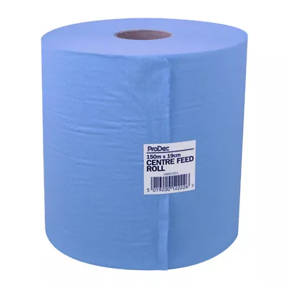 ProDec Paper Towel Roll Blue Centre Feed Hand Hygiene 150M X 18cm 2Ply Catering • £7.79