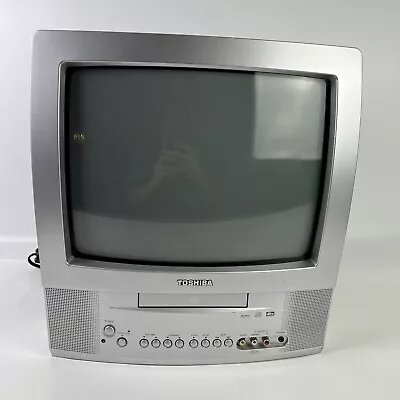 Toshiba MD13P3 13 Inch CRT TV Television DVD Combo Model Retro Gaming No Remote • $100