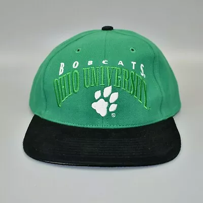 Ohio Bobcats NCAA Vintage 90's Twins Enterprise Strapback Cap Hat - NWT • $29.95