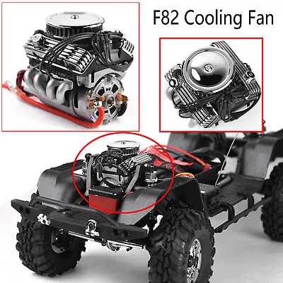 For 1/10 RC TRX-4 SCX10 RC4WD D90 RC Crawler GRC V8 Engine Motor F82 Cooling Fan • $53.77