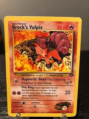 $15 • Buy Gold W Stamp Brock's Vulpix 37/132 - WoTC Promo - Pokemon Card - LP