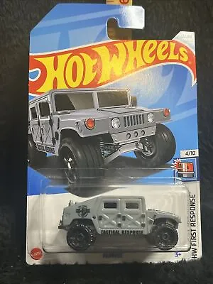 Hot Wheels HW First Response Military Grey Humvee 4/10 • $7.99