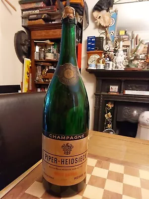 Vintage Piper Heidsieck Champagne Brut Empty Shop Display Large 20  3L Bottle • £95