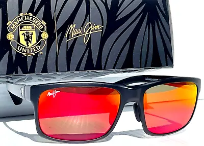 NEW Maui Jim POKOWAI ARCH Matte Black POLARIZED Lava Ruby Sunglass RM439-35UTD • $196.86