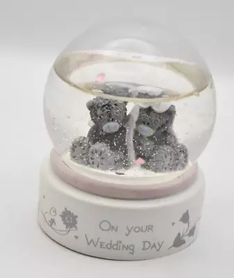 £12.95 • Buy Me To You/ Tatty Teddy On Your Wedding Day Glitter Snow Globe