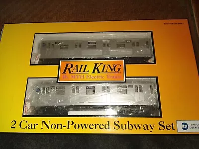 MTH 30-2163 MTA  2  Car Subway Non-Powered Set Silver Cars 4600 & 4601  New • $219