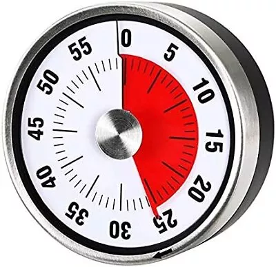 £11.72 • Buy IXIGER Magnetic Mechanical Kitchen Timer -Countdown Timer 60 Minute Visual Time