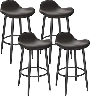 WOLTU 1/2/4 Tall Bar Stools Bar Chairs With Backrest Kitchen Stools Breakfast • £44.99