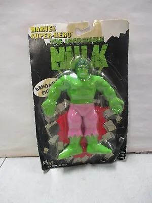 1989 Just Toys Marvel Super Hero The Incredible Hulk Bendable Figure • $14.99
