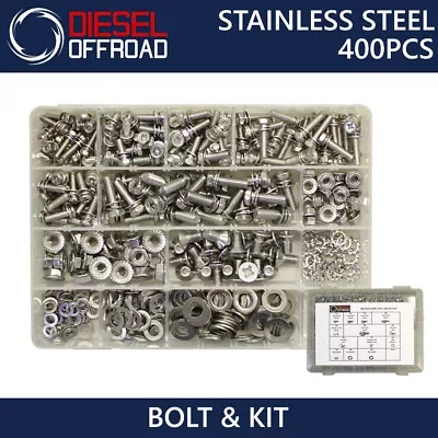 Bolt + Nut Kit 400 Pcs Steel For Toyota 4age Ze Gte Valve Supra 1jz 2jz Turbo 20 • $118