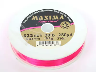 Maxima Fibre Glow High Visibility Monofilament Fishing Line 30lb 250yd • $25