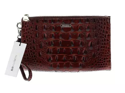 NWT Brahmin Daisy In Pecan Croc-embossed Melbourne Leather Wrislet • $82