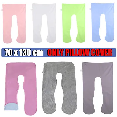 $12.34 • Buy U-Shape Pregnancy Pillow Maternity Pregnant Women Body Pillow Cover 70X130CM
