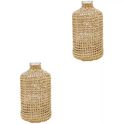  Set Of 2 Floor Vases Decorative Tall For Living Room Flowerpot • £56.78