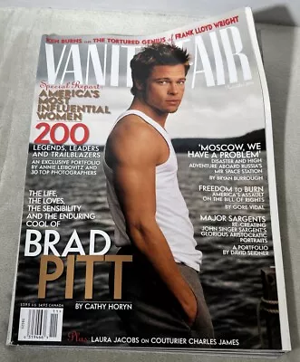 Brad Pitt Vanity Fair Magazine November 1998 No 459 Most Influential Women • $14.28