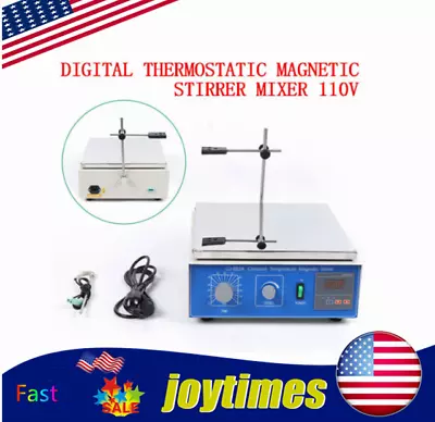 Digital Constant Tem Magnetic Stirrer Mixer W/ Hotplate Magnetic Heating Timing • $176.01