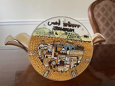 Jerusalem Fused Art Glass Dish Nahariya Glass Andreas Meyer Israel • $20