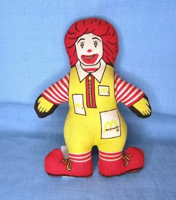 Mini Ronald McDonald Plush Doll 5” Tall Vintage Fast Food Character 1984 • $5.56