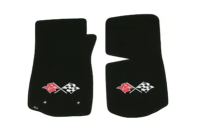 Lloyd Mats CLASSIC LOOP Black FRONT FLOOR MATS For 1968 To 1982 C3 CORVETTE • $138.99