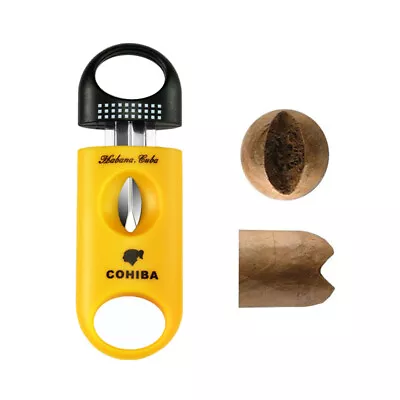 Cigar Cutter V-Cut Sharp Portable Stainless Steel Blade Cigars Guillotine Pocket • $7.99