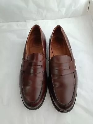 Battistoni  Leather Luxury Penny Men'sLoafers Size Uk 9E HARROW Made In England  • $150