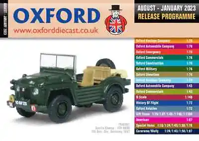 £1.95 • Buy Oxford Diecast 48 Page Pocket Catalogue August 2022 To January 2023 Releases