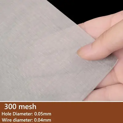 304 Stainless Steel Filter Screen 4-500 Mesh Filtration Wire Screening Sheet NEW • $11.95