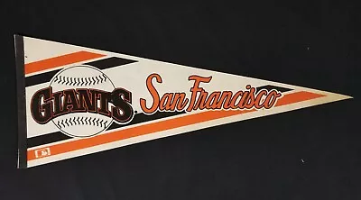 Vintage SAN FRANCISCO GIANTS MLB Team Logo 80s Full Size Sport Pennant No Holes • $17.89