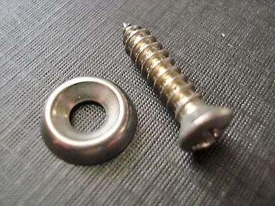 10 Chevy Buick #8 X 3/4  W/#6 Phillips Oval Head Cup Washer Screws Stainless GM  • $8.99