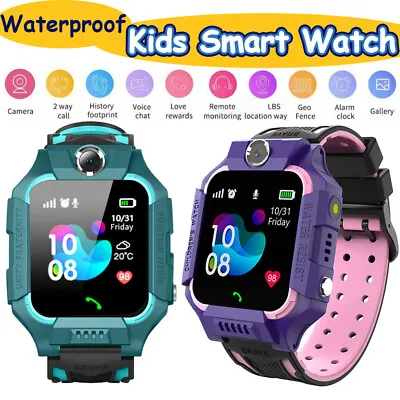 $29.99 • Buy Kids Tracker Smart Watch Phone GSM SIM Alarm Camera SOS Call For Boys Girls Gift