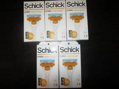 Schick Hydro STUBBLE ERASER 3 Blade Razors 5 Handles + 10 Cartridges Boxed Lot • $32.99